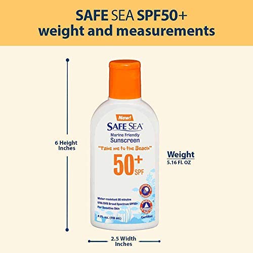 Safe Sea Jellyfish Sting Protective Lotion 50+ SPF kids and adults 2-pack