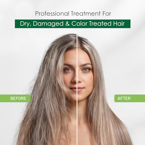 Herbishh Argan Hair Mask-Deep Conditioning & Hydration For Healthier Looking Hair for very Dry, Weak, Stressed Out Hair, No Sulphates, No Parabens