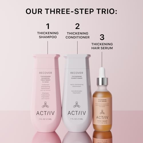 ACTIIV Ultimate Power Trio For Women | Boosts Fuller-Looking Hair, Strengthens, Soothes Scalp, Includes Shampoo, Conditioner & Serum, Vegan, Color-Safe, For All Hair Types