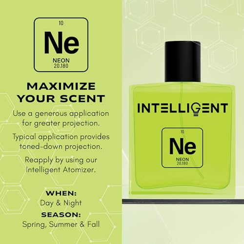 Intelligent Neon Eau de Parfum | Cologne for Men | Abstract, Artistic, Aldehydic | 3.4 Fl Oz (100 mL)