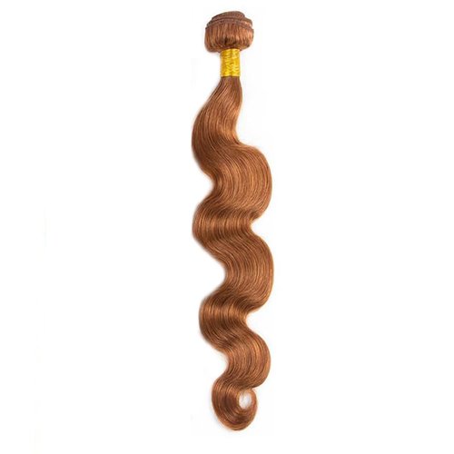 28 inch light brown bundles human hair Color #30 Body Wave 1 BundlesAuokMar 8A Peruvian Virgin Remy Hair #30 Brown Bundle