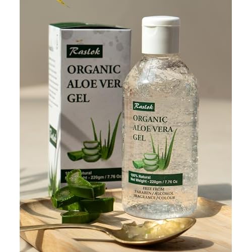 Aloe Vera Gel | 100% Pure Natural Aloe Gel For Moisturizing Face Skin & Hair Care,Durable Moisturizing Hydrating Soothing, Non-Sticky (7.7 OZ)