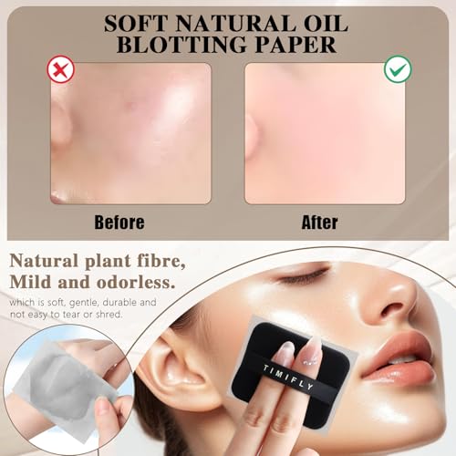 1000pcs Oil Blotting Sheets for Face, Clean and Clear Oil Absorbing Sheets, Oil Blotting Papers for Face(Black)
