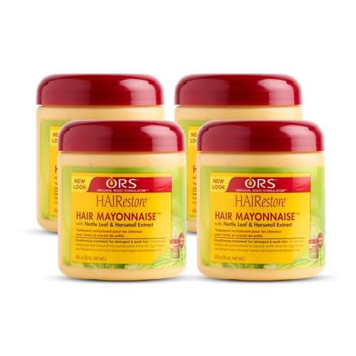 ORS HAIRestore Hair Mayonnaise with Nettle Leaf and Horsetail Extract 16 Ounce (Pack of 4)