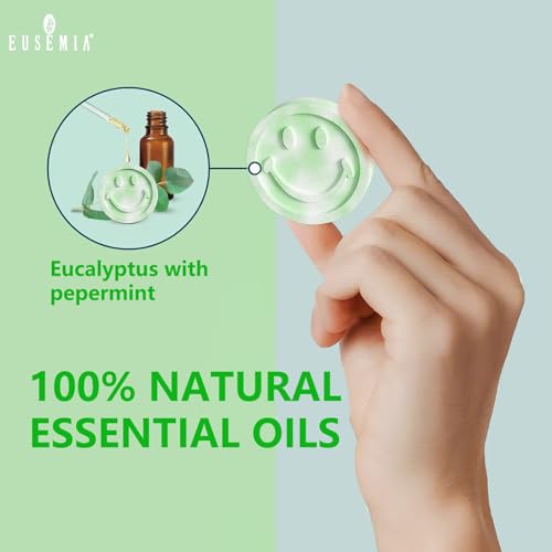 Eucalyptus Shower Steamers for Stress Relief-Aromatherapy Shower Bombs with Mint Natural Essential Oils for Women & Men (24 PCS Eucalyptus)