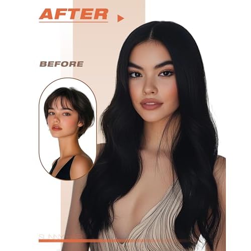 Sunny Hair Tape in Hair Extensions Human Hair 24inch Hair Extensions Real Human Hair Tape in Extensions for Women Jet Black Invisible Remy Hair Natural Straight Skin Weft Double Sided Tape 40pcs 100g