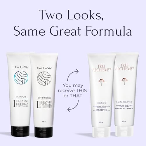Tru Alchemy Shampoo & Conditioner - Best Shampoo and Conditioner for Dry Damaged Hair - Speed Up Hair Growth and Boost Volume, 9 fl oz.