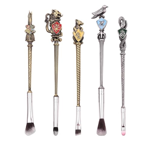 ¡¼2 Color Options¡½Harry Makeup Brushes Gift Set for Women Girls,Potter Makeup Brushes, Bronze Metal Makeup for Eyeshadow Eyeliner Blending Lip, Brushes Holder Not Included