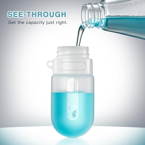 Silicone Clear Travel Bottles for Toiletries,Leak Proof Squeezable Travel Size Containers,TSA-compliant Travel Essentials,2oz,4 Pcs,blue