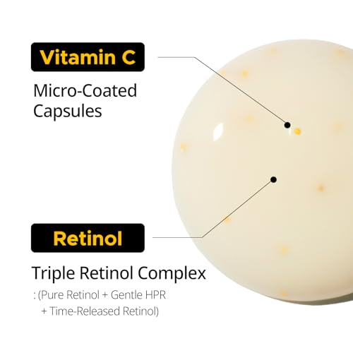 PRIMERA PRMR Retinol Vitamin C Serum for Face | Youth Radiance Vitatinol Serum Skin Booster, Korean Skincare for Anti-aging & Glowing, Moisturizing, Reduces Dark Spots, 0.7 oz (21 g, Pack of 1)