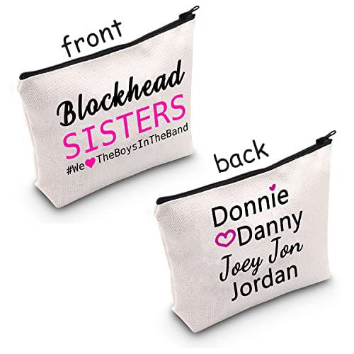 TSOTMO Boy Band Music Zipper Pouch Concert Gift Music Gift Band Fans Makeup Bag Vintage Groupie Inspired By Band Cosmetic Bag(Blockhead)