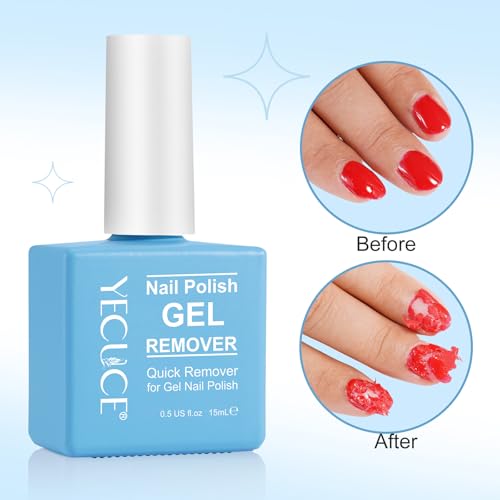 Gel Nail Polish Remover, Gel Polish Remover for Nails, No Need for Foil, Quick & Easy Polish Remover In 3-5 Minutes, No Need Soaking Or Wrapping-15ml