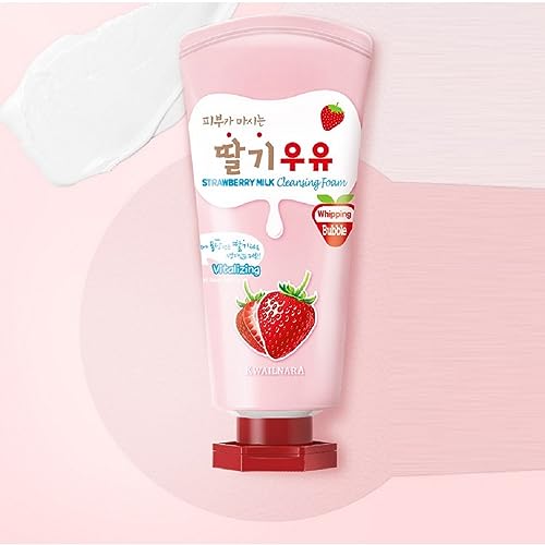 Kwailnara Milk Cleansing Foam (120 mL) (Strawberry)