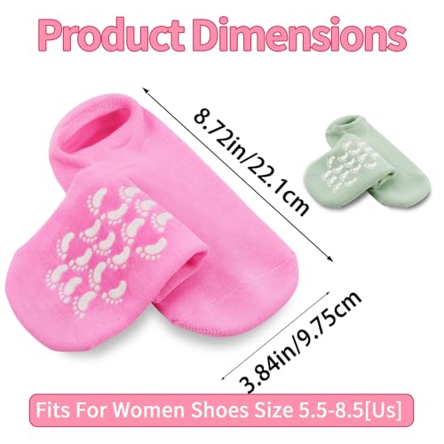Foot Moisturizing Socks 2Pairs,One Size Silicone Socks for Women,Gel Socks for Foot Care,Silicone Socks for Repairing and Softening Dry Cracked Feet Women.