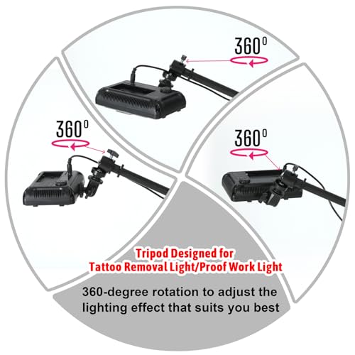 Only Tripod for Polarized LED Tattoo Work Light (Not Include Light)