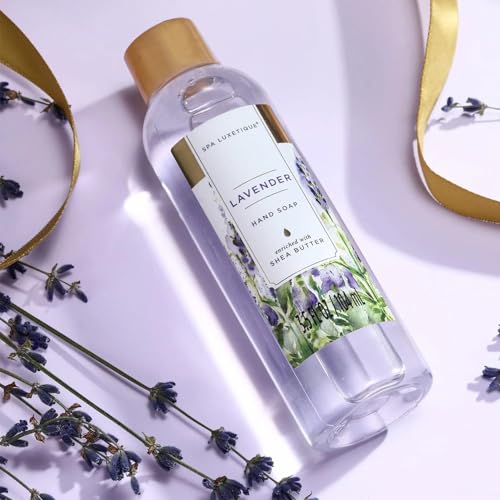 Spa Luxetique Bath Gift Sets for Women Lavender Body Care Baskets - 10 Pcs Relaxing Holiday Birthday Mothers Day Gifts for Her