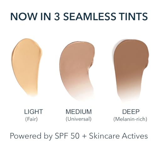NAELI Anti Aging Tinted Moisturizer SPF 50, Mineral Sunscreen for Face with Zinc Oxide, Peptides & Ceramides, Natural Hydrating Universal Tint - 1.4 oz