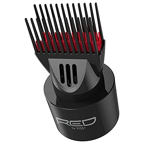 Red by Kiss Universal Detangling Blow Dryer Hair Styling Pik ? Double Layer Pik Attachment for Smooth, Frizz-Free Hair ? Compatible with All Hair Dryers, Wigs, Weaves & Natural Hair