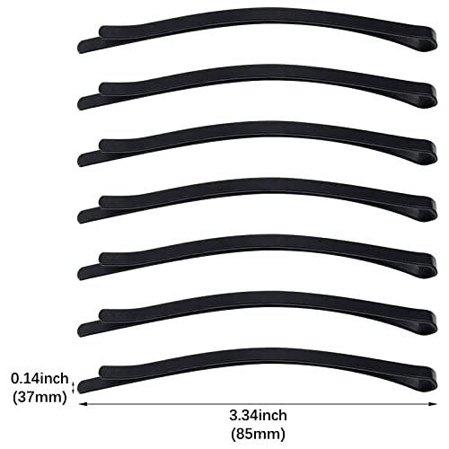 50 Black Jumbo Bobby Pins, 3.34 Inch Metal Hair Clips Hair Pin Bobby-pins Hairpins Hair Accessories for Women Thick Long Updo Hair Style