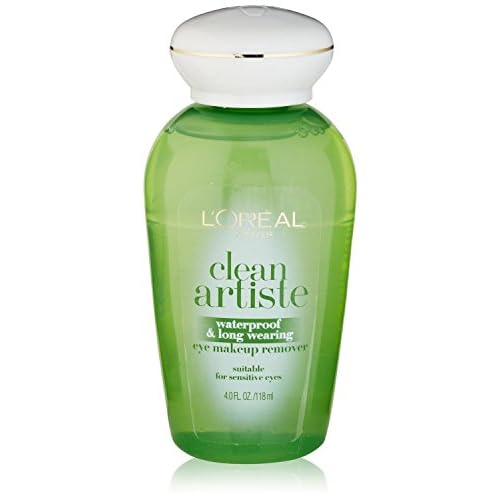 L'Oreal Paris Clean Artiste Waterproof & Long Wearing Eye Makeup Remover 4 oz (Pack of 3)