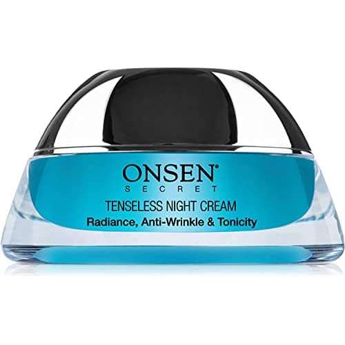 Onsen Secret Wrinkle Repair Tenseless Night Face Cream - Dermatologist Recommended Anti-Wrinkle, Radiance and Tonicity Cream - Anti Aging Ultra Boost Facial Cream for Dry Skin & Age Spots 50ml