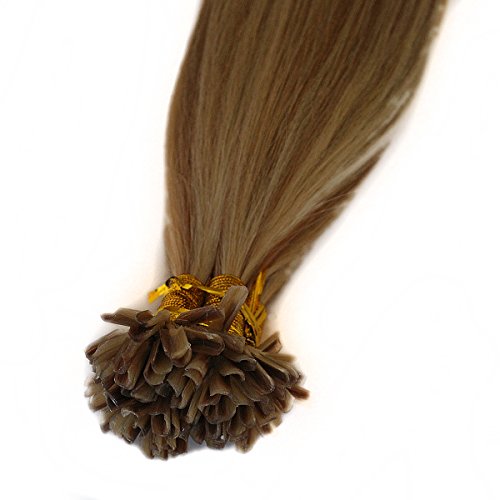 Keratin Hair Extensions U tip100gm Blonde Mixed Multi-color 27 60 Silky Straight