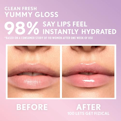 COVERGIRL Clean Fresh Yummy Lip Gloss, Sheer, Natural Scents, Vegan Formula - Let?¢æ¢âs Get Fizzical