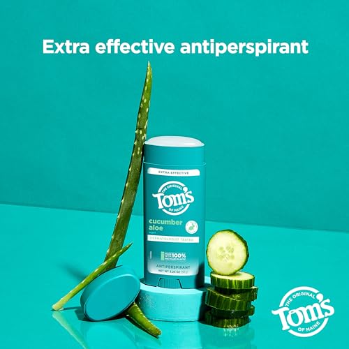 Tom¡¯s of Maine Cucumber Aloe Antiperspirant, For Women and Men, 3.25 oz (2 Pack)