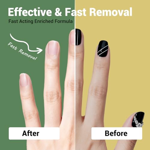 Acetone Nail Polish Remover: Professional Soak off Gel Polish Nail Glue Remover Natural Formula with Mango Oil 8 Fl Oz for Acrylic Dip Powder Remover at Home Salon