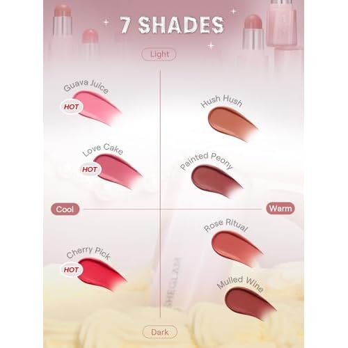 SHEGLAM Buttery Bliss Blush Stick Cream Milk Makeup Blush-Painted Peony
