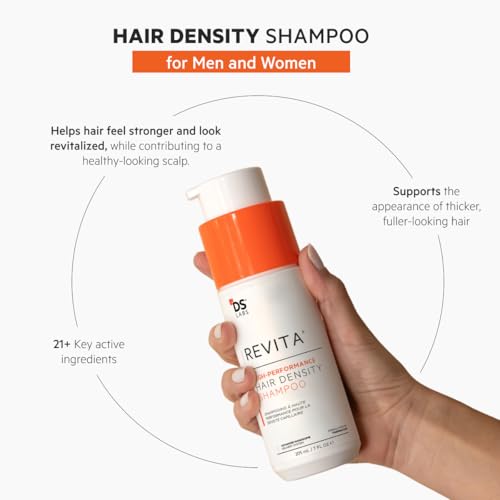 DS Labs Revita Shampoo, 205 mL ? Scalp Refreshing Cleanse for Fuller Looking, Volumizing, Lightweight Hydration, Sulfate & Silicone Free, Color Safe, For Men & Women