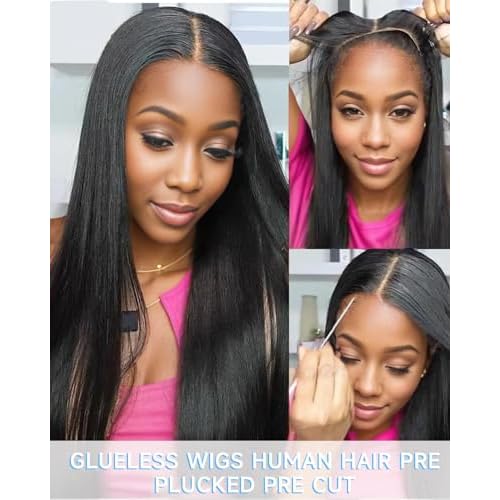 613 Lace Front Wigs Human Hair 9x6 HD 200% Density Blonde Glueless Wigs Human Hair Pre Plucked Pre Cut Straight Glueless Wigs Human Hair wigs for Black Women 30 inch