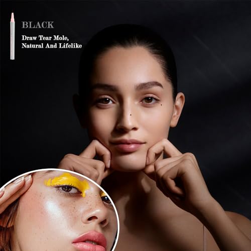 Lacrimal Nevus Pen - Magical Spot Creation, Waterproof, Small Round Head, Natural Brown