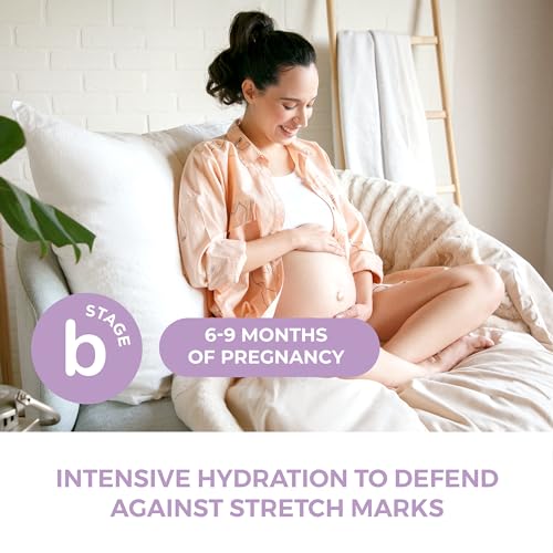 Leska Maternity Cream 2-Pack | STAGE B: HYDRATE Stretch Mark Defense Belly Cream & Butter (Pregnancy Months 6-9) | Part of a Complete 3 Part Pregnancy Skin Care System (4-4.93oz)