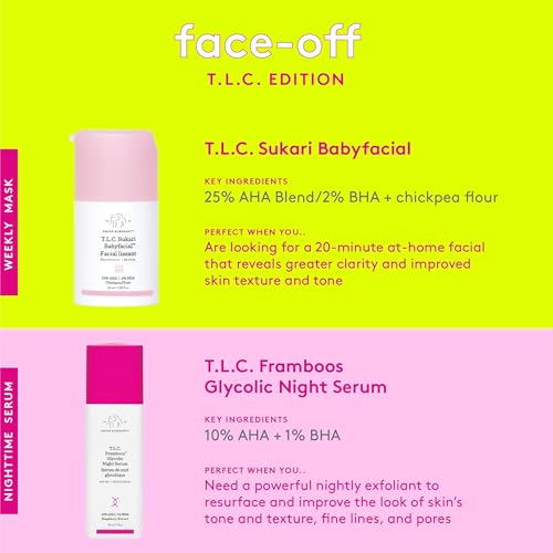 Drunk Elephant T.L.C. Sukari Babyfacial - Exfoliating Face Mask - Clean Clinical Skincare - Cruelty-Free - Dermatologist-Tested - Free of Essential Oils, Silicones, and Fragrance