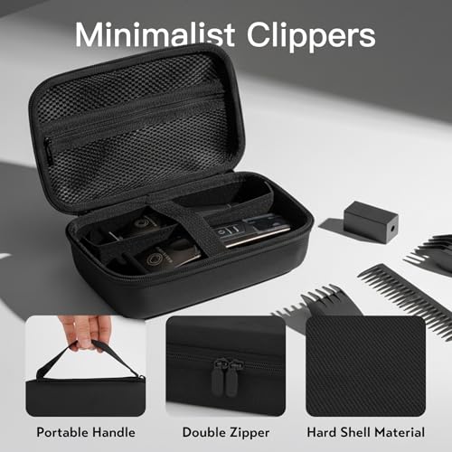 SMYV Barber Bags for Clippers and Supplies, Mens Hair Trimmers Box, Portable Clipper Storage Case for Barber Accessories (Case Only)