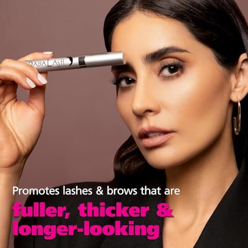 DABALASH Waterproof Combo ? Professional Eyelash & Brow Growth Serum + Waterproof Mascara ? Promotes the Appearance of Naturally Longer, Fuller & Thicker Lashes + Brows ? 0.18 oz & 0.45 oz