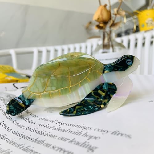 Fashion Sea Turtle Hair Clip,Acetate Hair Claw,Small Hair Clips for Women,Green