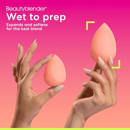 Beautyblender¢ç | Orange Beauty Blender Makeup Sponge, Super-Soft Foam Easily Blends Foundations, Powders & Creams, Made in USA, Reusable, Washable, Streak Free Application, Vegan, Cruelty Free