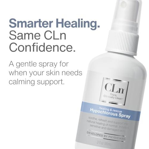 CLn¢ç Hypochlorous Spray - Daily Cleansing Spray to Manage Minor Skin Cuts and Lacerations Without Alcohol, Antibiotics, Steroids or Fragrance, 3 fl. oz.