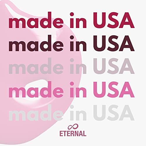 Eternal Red Nail Polish Set for Women (ROSE ALL DAY) - Pink Nail Polish Set for Girls - Long Lasting & Quick White Nail Polish for Home DIY Manicure & Pedicure - Made in USA, 13.5mL (Set of 5)