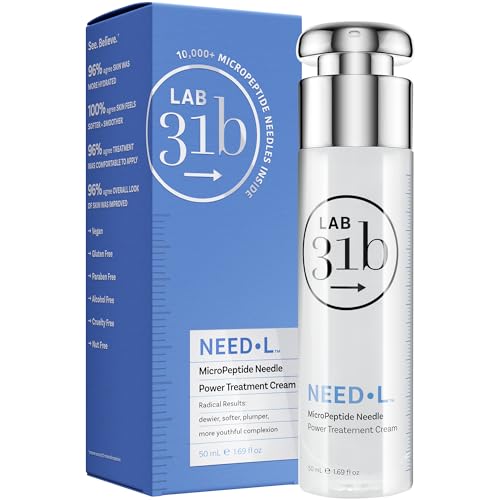 MicroPeptide Power Treatment Cream Moisturizer, Anti Aging Skin Care with Hyaluronic Acid, Peptides for Wrinkles, Dewy, Plump Skin, Vegan, Paraben, Cruelty & Alcohol Free, 1.69 fl oz