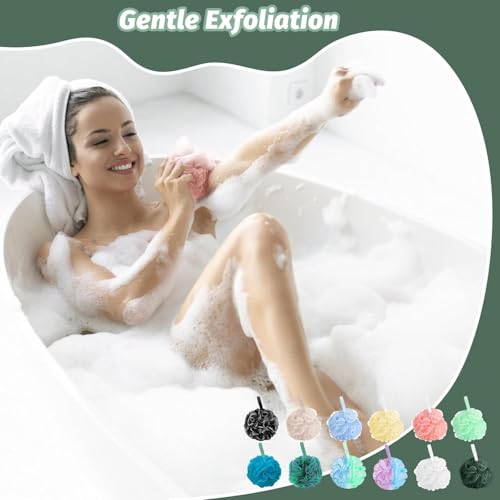 Amazerbst loofah,6 Pack Shower loofah loofah Sponge,Bath Sponge Body Scrubber for Women and Men