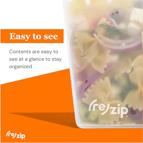 (re) zip 3-Piece TSA-Compliant Travel Bags | Stand-Up Style, Leakproof Storage for Toiletries, Cosmetics, Electronics, Snacks, Carry-On Organization | Quart (1), 2-Cup (1), Snack (1)