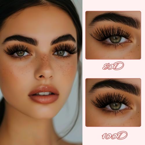 Fluffy Lash Clusters Kit 3D Lash Extension Kit 280PCS DIY Eyelash Clusters for Beginners with Eyelash Tools Voluminous Lash Clusters Wispy Dramatic Yet Lightweight(80D+100D 10-18mm)