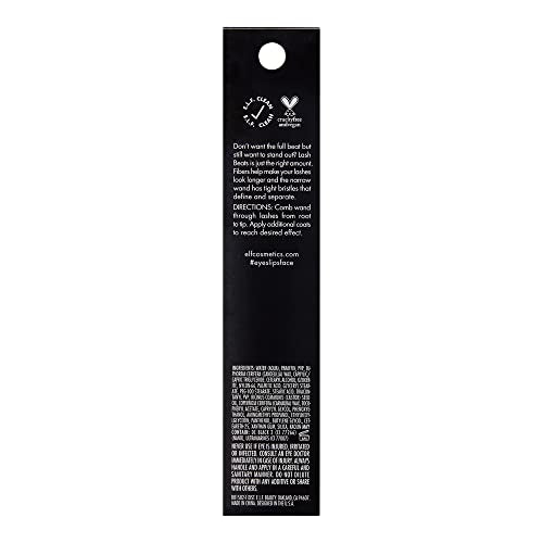 e.l.f. Lash Beats Mascara, Defining & Lengthening Formula for Mega Long Lashes, Creates Natural-Looking Long & Defined Lashes, Black