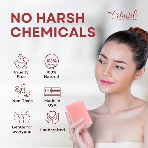 Calamine Soap Bar for Itching ? All Natural Instant Itch Relief ? Calming Calamine Soap for Itchy Skin, Insect Bite, Eczema, Poison Ivy Rash, Chicken Pox ? Pure Raw Anti-Itch Body Wash Made in USA