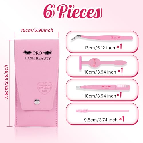 Lash Applicator Tool DIY Eyelash Extension Tweezers Kit Eyelash Applicator Tool (3 pcs)