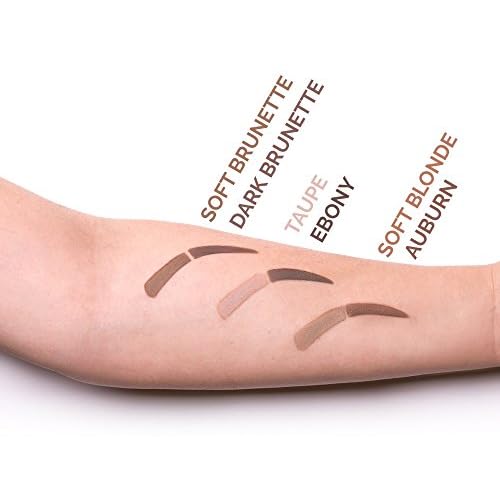 Aesthetica Brow Contour Kit 16-Piece Eyebrow Makeup Palette Set 6 Eyebrow Powders, 5 Eyebrow Stencils, Spoolie/Brush Duo, Tweezers, Eye Brow Wax, Highlighter - Unique Gifts For Women For Her Birthday