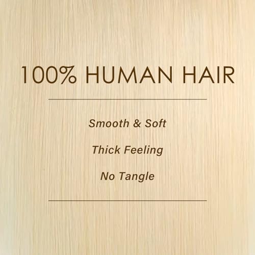 WOWANGEL Clip in Hair Extensions Human Hair,24" Seamless Clip Ins No Damage,7pcs 120g Remy Hair Reusable for Daily Styling,Weddings,Events,Honey Blonde(60#)